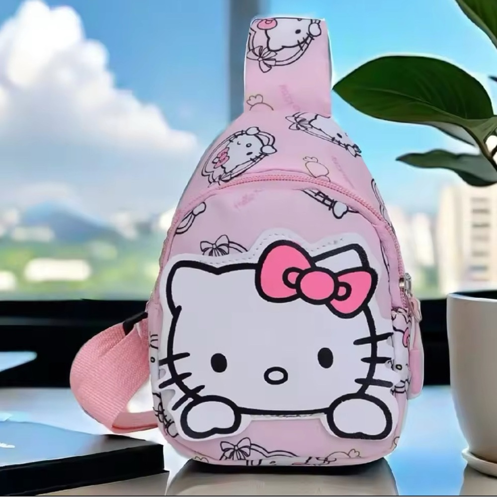 Hello Kitty Pink Kids Crossbody Chest Bag